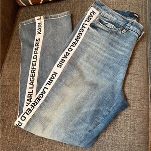 Karl Lagerfeld Light Blue Straight Leg Jeans